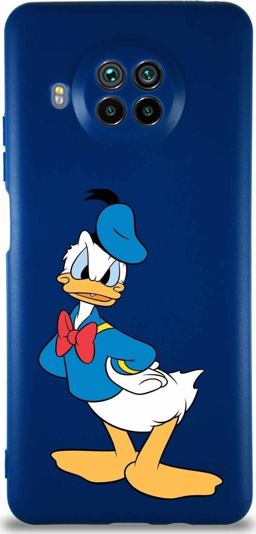 Xiaomi Mi 10T Lite Soft Premier Kapak Donald Duck-D Tasarımlı Silikon Kılıf - Lacivert