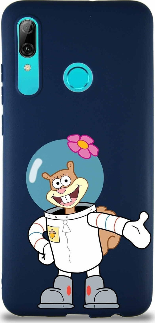 Huawei P Smart 2019 Soft Premier Kapak Sandy Tasarımlı Silikon Kılıf - Lacivert