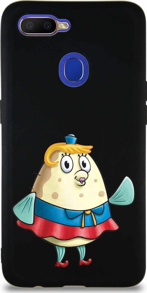 Oppo Ax7 Soft Premier Kapak Puff Tasarımlı Silikon Kılıf - Siyah