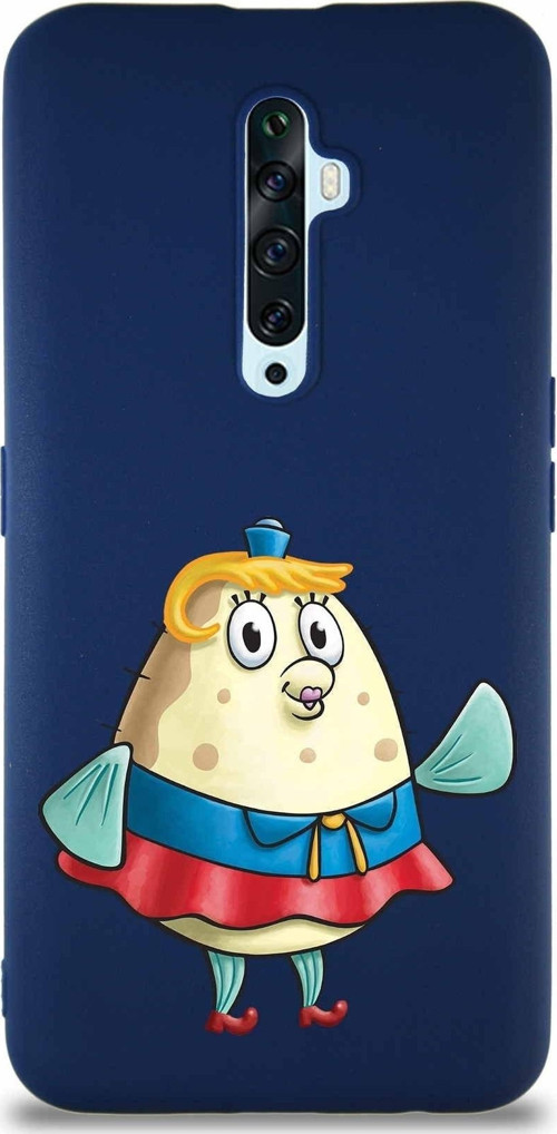 Oppo Reno 2Z Soft Premier Kapak Puff Tasarımlı Silikon Kılıf - Lacivert