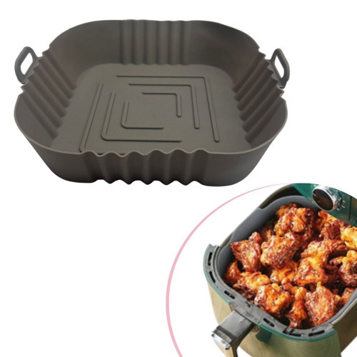 Renkli Isıya Dayanıklı Yıkanılabilir Silikon Fırın Ve Airfryer Kare Model Pişirme Matı 20 Cm (5250)