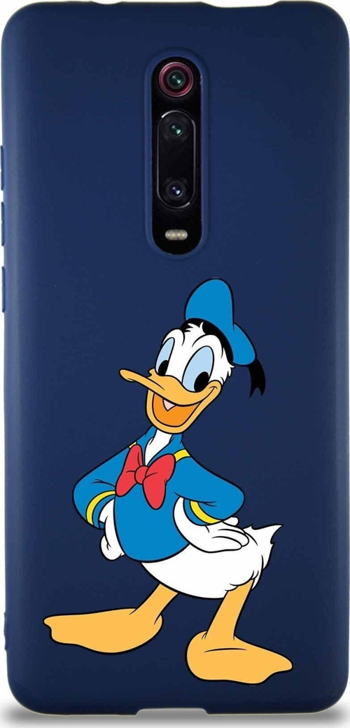 Xiaomi Redmi K20 Soft Premier Kapak Donald Duck-C Tasarımlı Silikon Kılıf - Lacivert