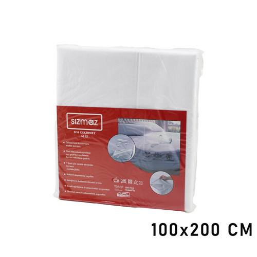 TEK KİŞİLİK YATAK KORUYUCU SIVI GEÇİRMEZ ALEZ 100X200CM HAVA ALIR ANTİBAKTERİYEL ANTİALERJİK (5250)