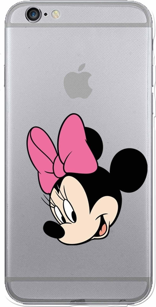 Apple Iphone 6 Plus Uyumlu Kamera Korumalı Kapak Minnie Mouse Tasarımlışeffaf Kılıf