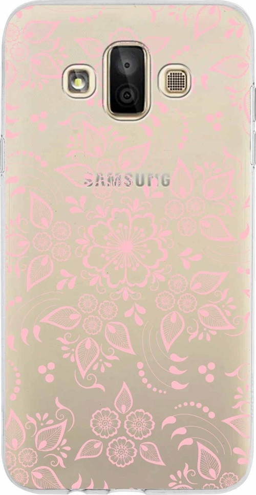 Galaxy J7 Duo Uyumlukapak Nostalji Desen Tasarımlı Şeffaf Silikon Kılıf