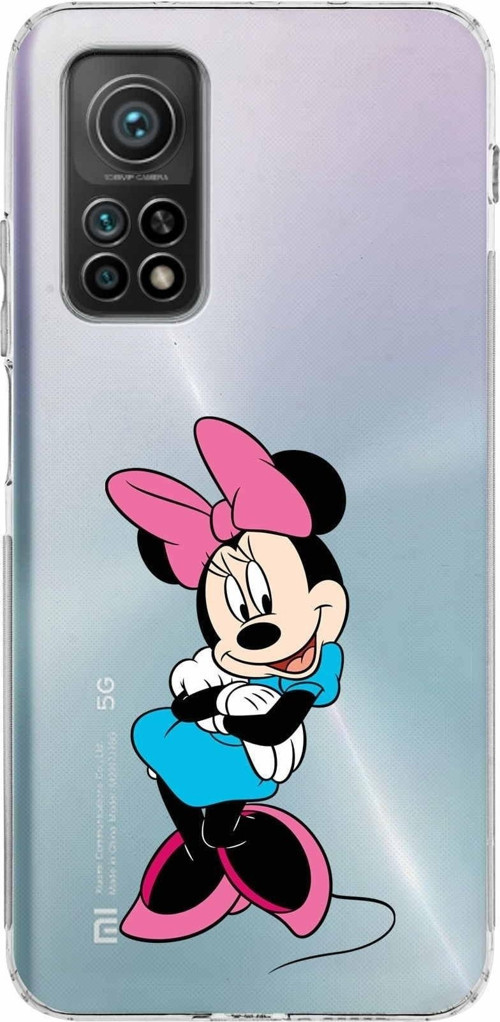 Xiaomi Mi 10T Pro Kamera Korumalı Kapak Minnie Mouse Tasarımlı Şeffaf Kılıf