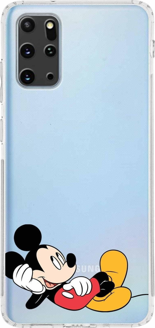 Samsung Galaxy S20 Plus Kamera Korumalı Kapak Mickey Mouse Tasarımlı Şeffaf Kılıf