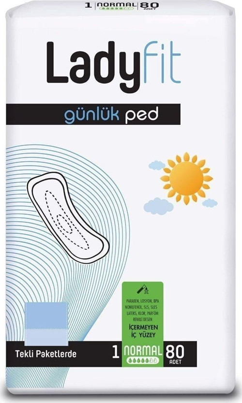 Ladyfit Günlük Ped Normal 80 Ped