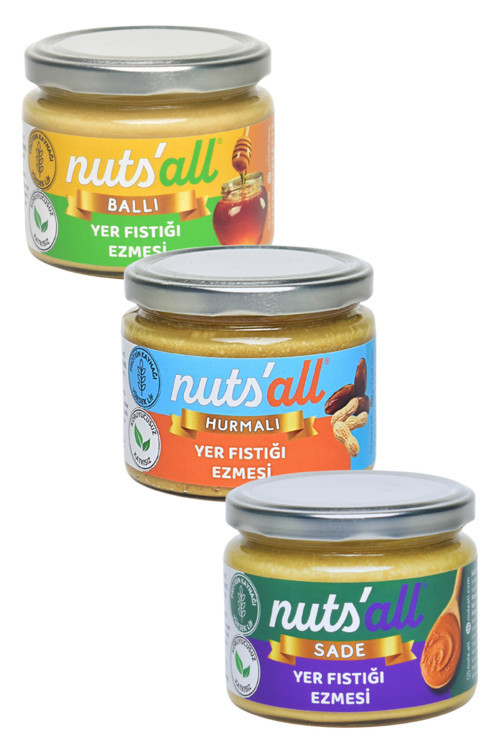 Sade - Ballı - Hurmalı Fıstık Ezmesi 280 G X 3 Adet