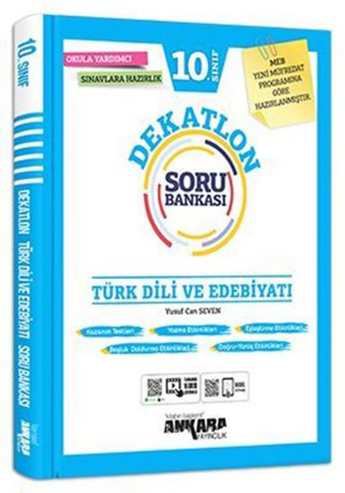Ankara Yayınları 10. Sınıf Türk Dili Ve Edebiyatı Dekatlon Soru Bankası 2021-2022