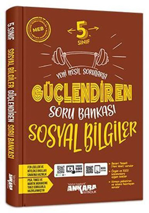 Ankara Yayınları 5. Sınıf Sosyal Bilgiler Güçlendiren Soru Bankası 2021-2022