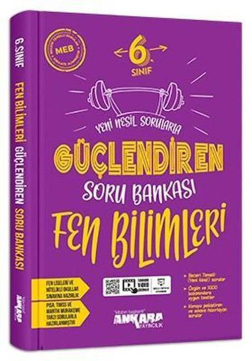 Ankara Yayınları 6. Sınıf Fen Bilimleri Güçlendiren Soru Bankası 2021-2022