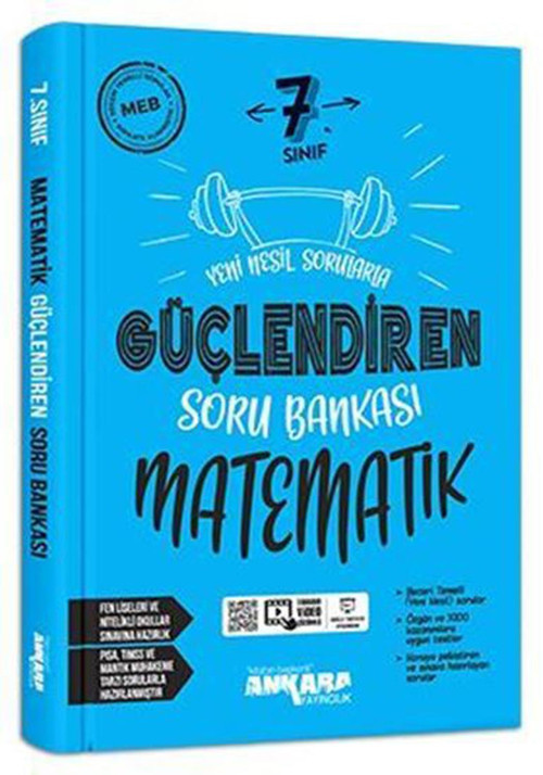 Ankara Yayınları 7. Sınıf Matematik Güçlendiren Soru Bankası 2021-2022
