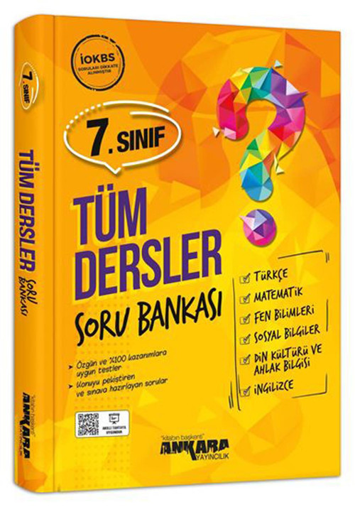 Ankara Yayınları 7. Sınıf Tüm Dersler Soru Bankası 2021-2022
