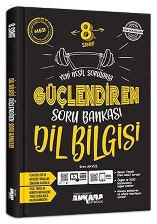 Ankara Yayınları 8. Sınıf Lgs Dil Bilgisi Güçlendiren Soru Bankası 2021-2022