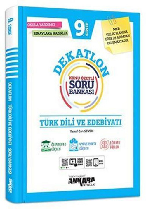 Ankara Yayınları 9. Sınıf Türk Dili Ve Edebiyatı Dekatlon Soru Bankası 2021-2022