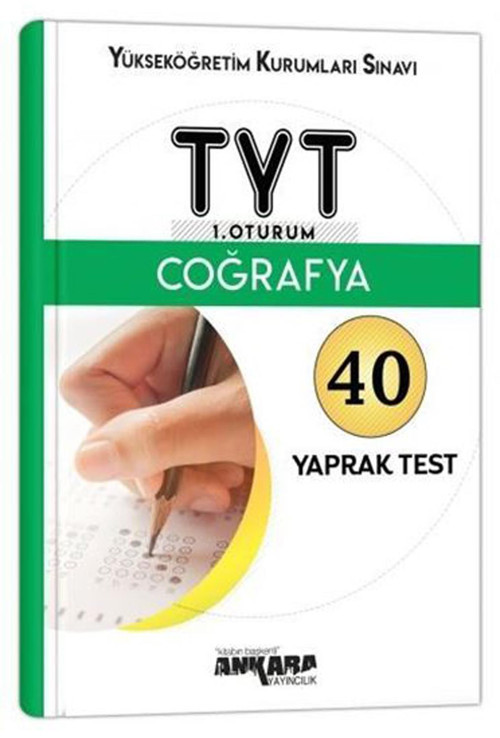 Ankara Yayınları Tyt Coğrafya Yaprak Test 2021-2022