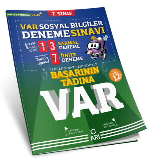 Arı Yayınları 7. Sınıf Var Sosyal Bilgiler Deneme 2021-2022