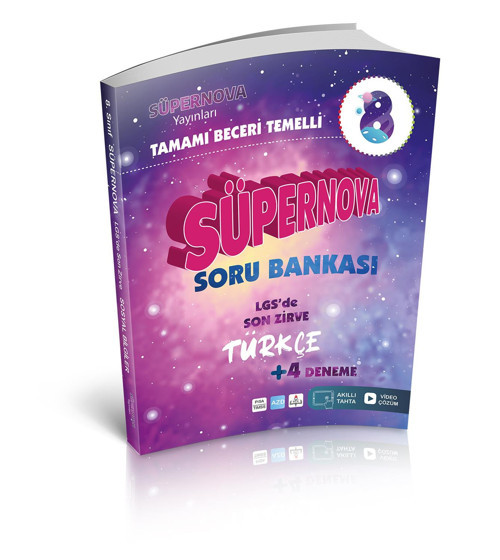 Artı Zeka Yayınları 8. Sınıf Lgs Türkçe Süpernova Soru Bankası 0922
