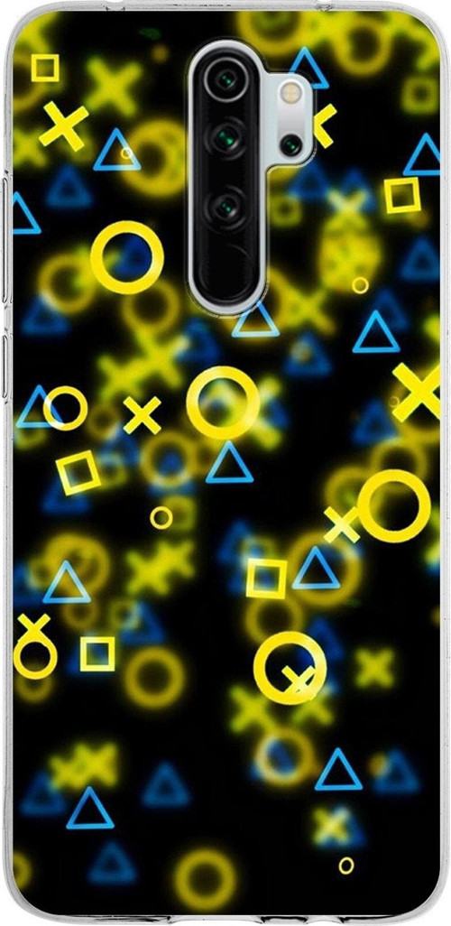 Xiaomi Redmi Note 8 Pro Uyumlu Kapak Semboller Tasarımlı Şeffaf Silikon Kılıf
