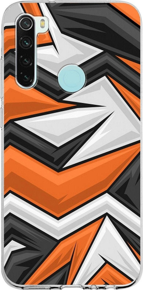 Xiaomi Redmi Note 8 Uyumlu Kapak Grafiti Tasarımlı Şeffaf Silikon Kılıf