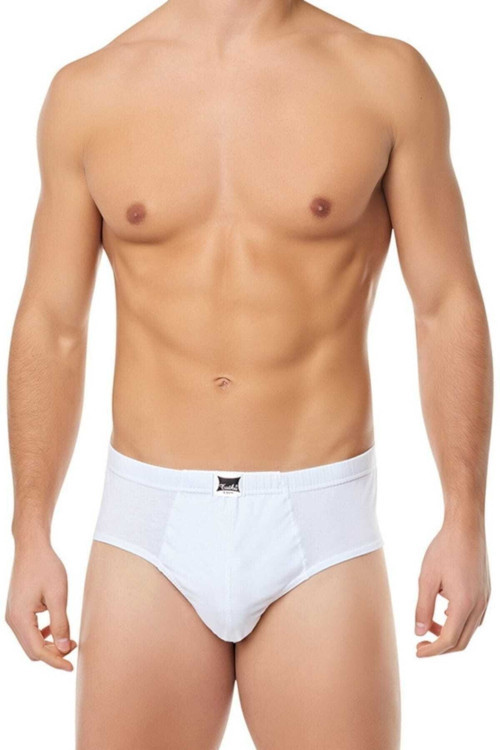 Erkek Beyaz 12'Li Paket Pamuk Slip