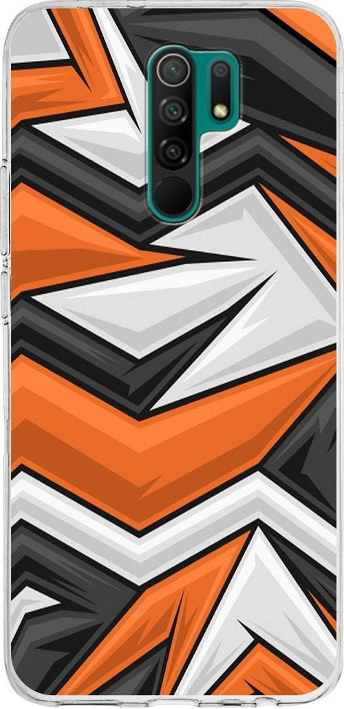 Xiaomi Redmi 9 Uyumlu Kapak Grafiti Tasarımlı Şeffaf Silikon Kılıf