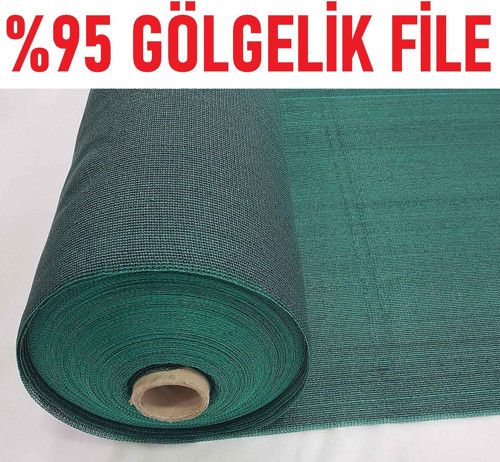 Abdioğulları %95 Gölgelik File 1,5m X 80m Bahçe Çit Örtüsü Meyve Ağacı Örtüsü