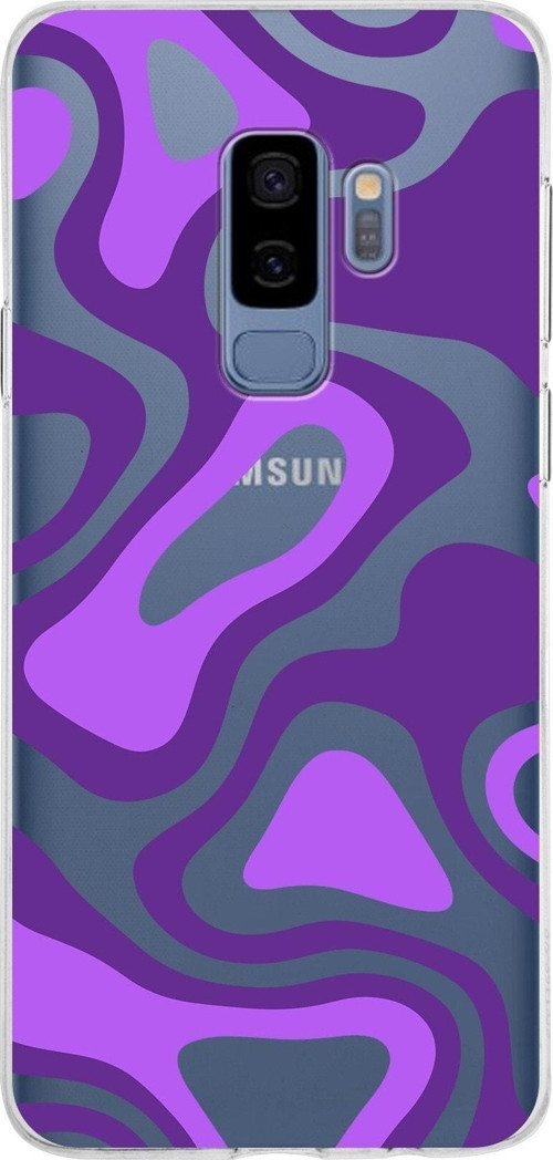 Samsung Galaxy S9 Plus Kapak Renkli Desen Tasarımlı Şeffaf Silikon Kılıf