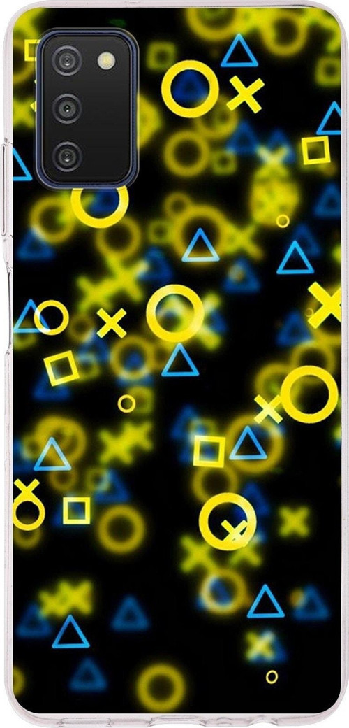 Samsung Galaxy A03S Uyumlu Kapak Semboller Tasarımlı Şeffaf Silikon Kılıf