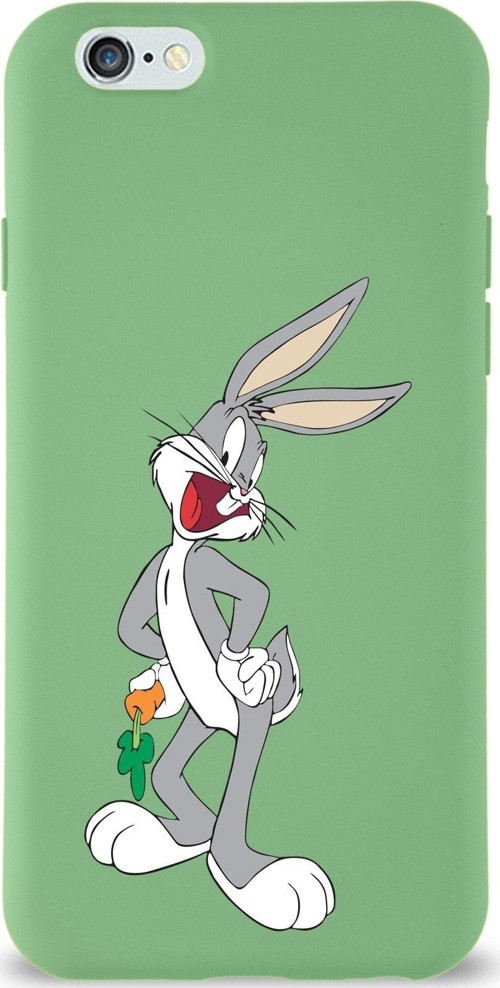 Iphone 6 Plus Uyumlu Lansman Kılıf Bugs Bunny Tasarımlı Altı Kapalı Içi Kadife Kaplı Kapak