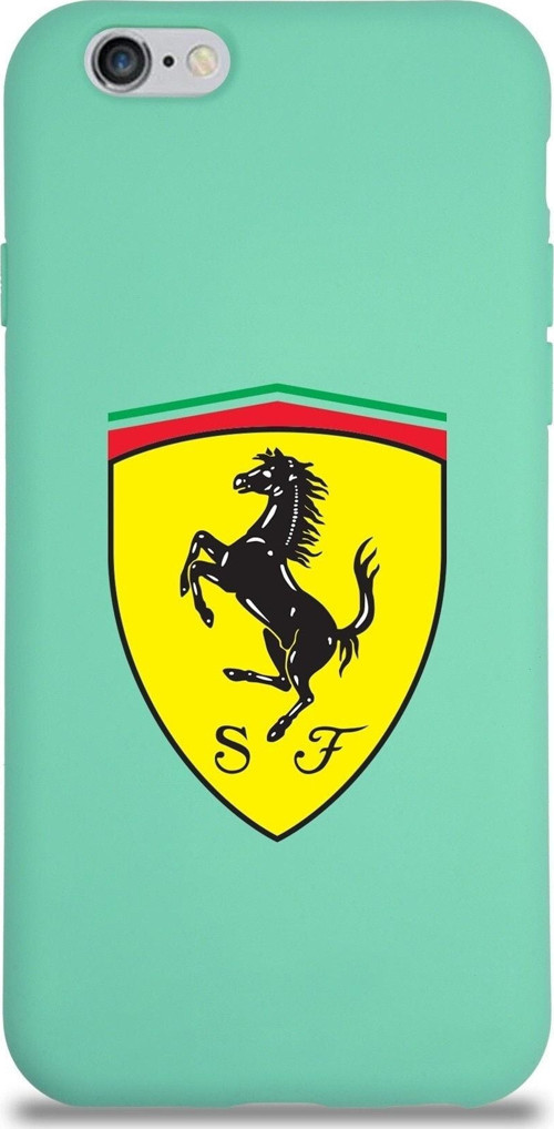 Iphone 6 Plus Uyumlu Lansman Kılıf Ferrari Tasarımlı Altı Kapalı Içi Kadife Kaplı Kapak