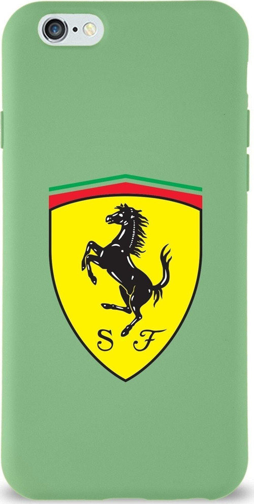 Iphone 6 Plus Uyumlu Lansman Kılıf Ferrari Tasarımlı Altı Kapalı Içi Kadife Kaplı Kapak