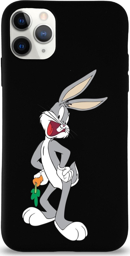 Iphone 11 Pro Uyumlu Lansman Kılıf Bugs Bunny Tasarımlı Altı Kapalı Içi Kadife Kaplı Kapak