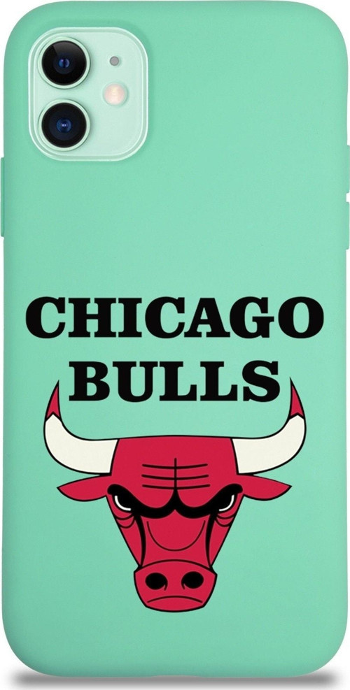 Iphone 11 Uyumlu Lansman Kılıf Chicago Bulls Tasarımlı Altı Kapalı Içi Kadife Kaplı Kapak