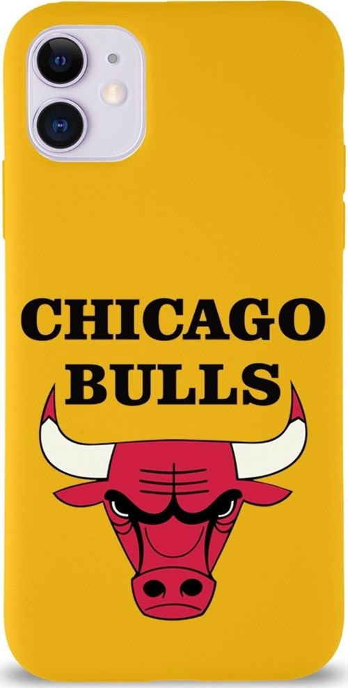Iphone 11 Uyumlu Lansman Kılıf Chicago Bulls Tasarımlı Altı Kapalı Içi Kadife Kaplı Kapak