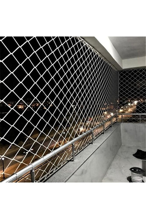 2,50 X 8 Metre Çocuk Güvenlik Filesi Kalınlık 3 Mm Balkon Güvenlik Filesi Kedi Güvenlik Filesi File