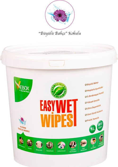 Easy Wet Wipes Kova Islak Mendil Büyülü Bahçe Kokulu Eko 300 Yaprak