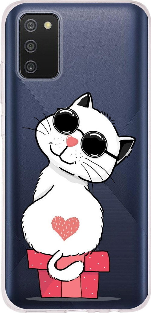 Samsung Galaxy A2S Uyumlu Kapak Coolcat Tasarımlı Şeffaf Silikon Kılıf