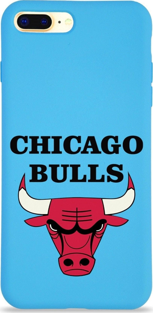 Iphone 8 Plus Uyumlu Lansman Kılıf Chicago Bulls Tasarımlı Altı Kapalı Içi Kadife Kaplı Kapak