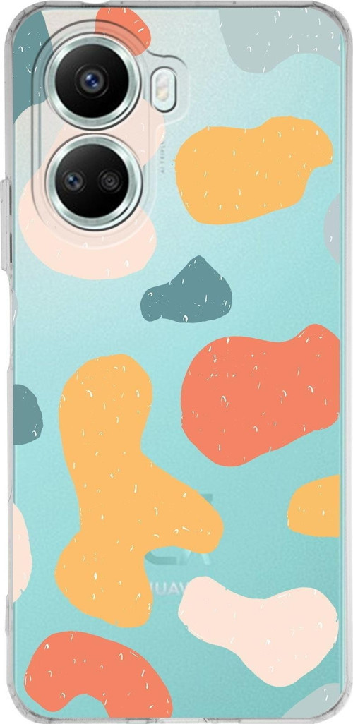 Huawei Nova 10 Se Uyumlu Kapak Grunge Tasarımlı Şeffaf Silikon Kılıf