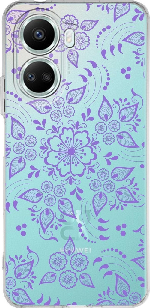 Huawei Nova 10 Se Uyumlu Kapak Nostalji Desen Tasarımlı Şeffaf Silikon Kılıf