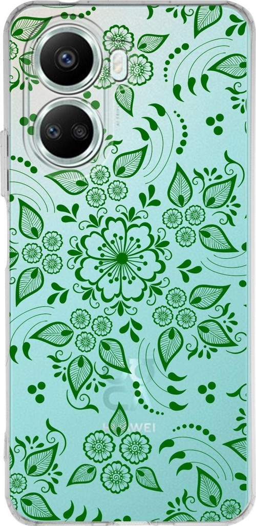 Huawei Nova 10 Se Uyumlu Kapak Nostalji Desen Tasarımlı Şeffaf Silikon Kılıf