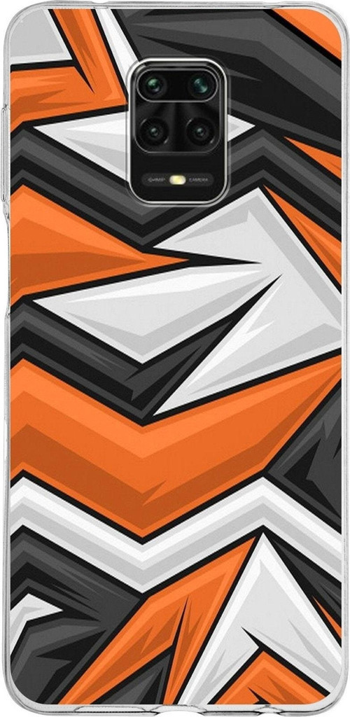 Xiaomi Redmi Note 9 Pro Uyumlu Kapak Grafiti Tasarımlı Şeffaf Silikon Kılıf