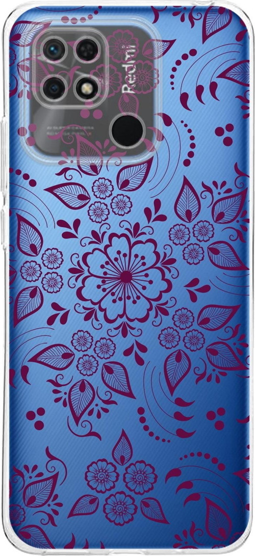 Redmi 10C Kamera Korumalı Kapak Nostalji Desen Tasarımlı Şeffaf Kılıf