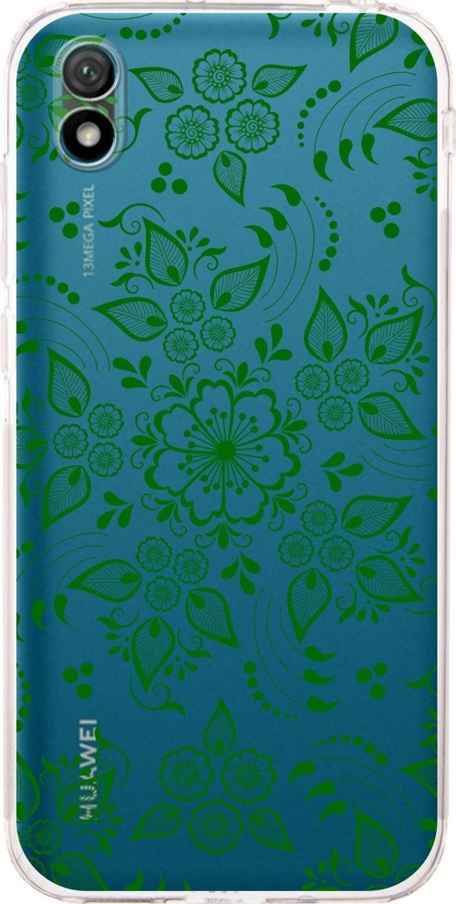 Huawei Y5 2019 Kamera Korumalı Kapak Nostalji Desen Tasarımlı Şeffaf Kılıf