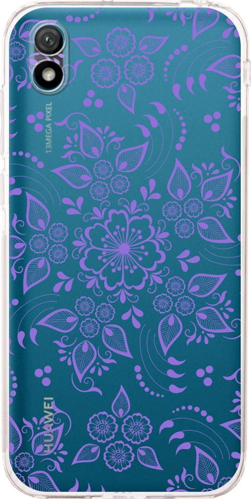 Huawei Y5 2019 Kamera Korumalı Kapak Nostalji Desen Tasarımlı Şeffaf Kılıf