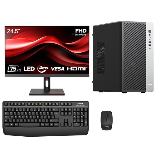 Tx8278 Ultra 5 225 16GB DDR5 Ram 1TB NVMe 24.5 inç Monitör Masaüstü Ofis Hazır Sistem