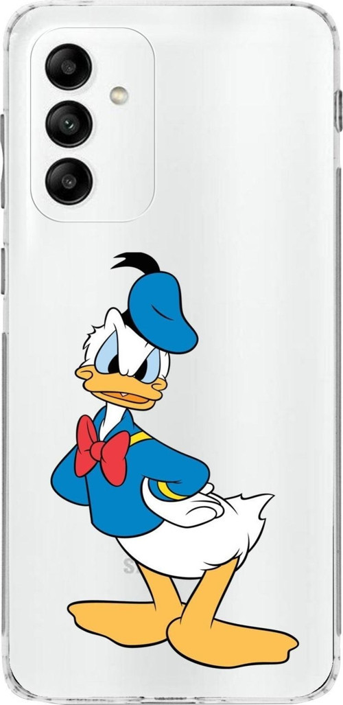 Samsung Galaxy M23 Kapak Donald Duck Tasarımlı Şeffaf Kılıf