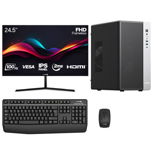 Tx7023 i5 13400 16GB DDR4 Ram 512GB NVMe SSD 24.5 inç Monitör Masaüstü Ofis Hazır Sistem